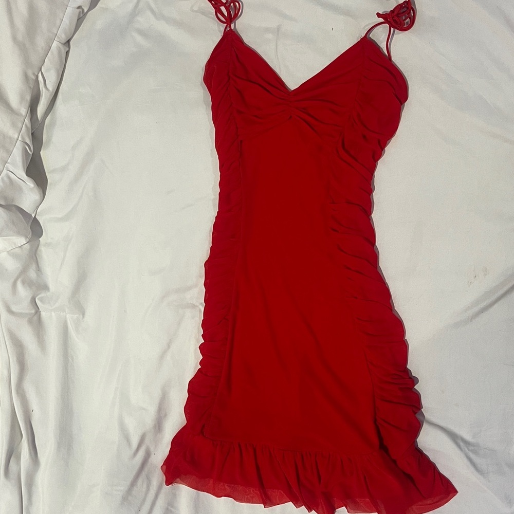 Selfie Red Homecoming Dress